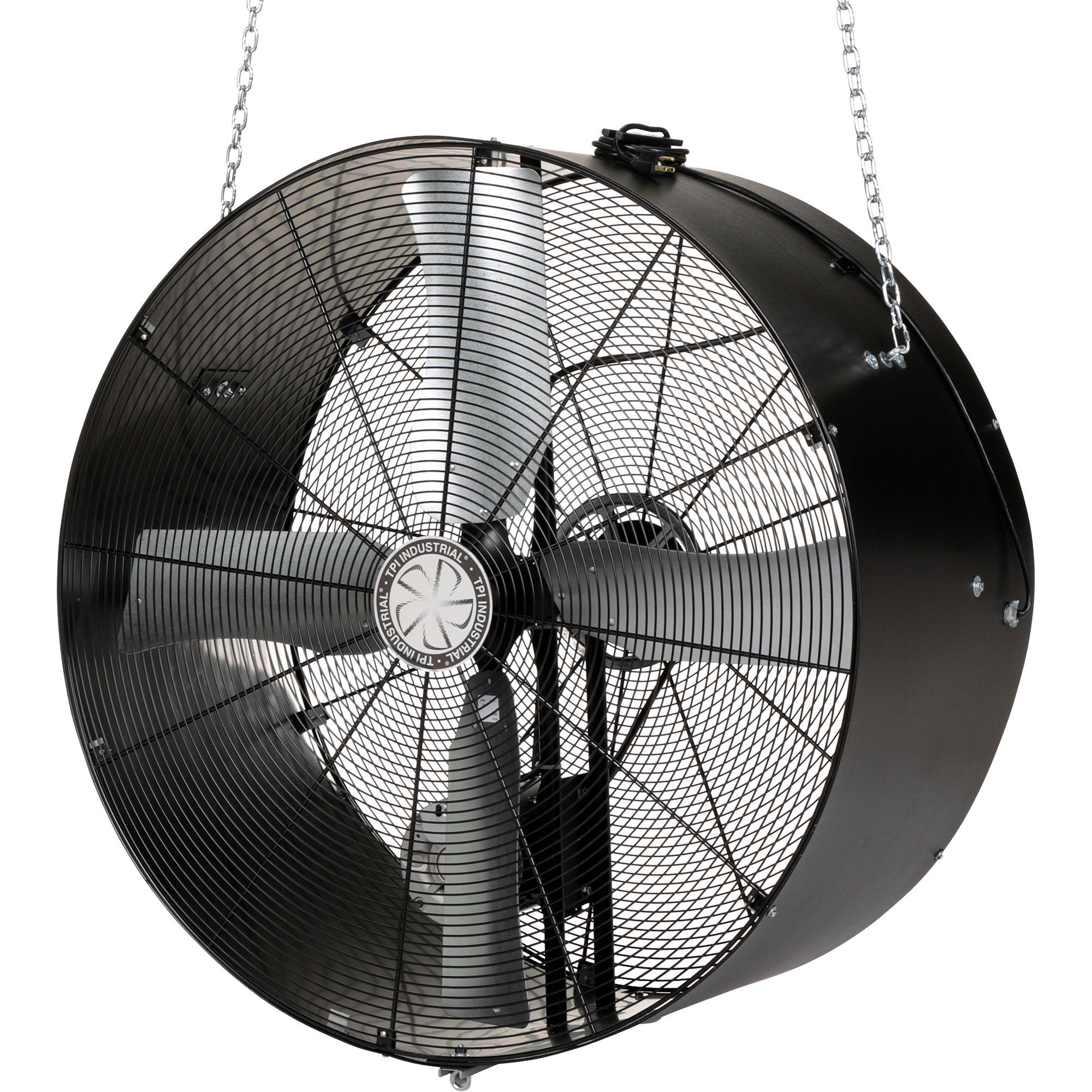 TPI Belt Drive Suspension Fan - 48in. Diameter, Wall Mount, 22700 CFM, 1 HP Motor, Model# SBX-48B